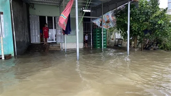 Bình Định: Hàng ngàn học sinh phải nghỉ học do mưa lũ - Ảnh 4. Bình Định: Hàng ngàn học sinh phải nghỉ học do mưa lũ - Ảnh 4.