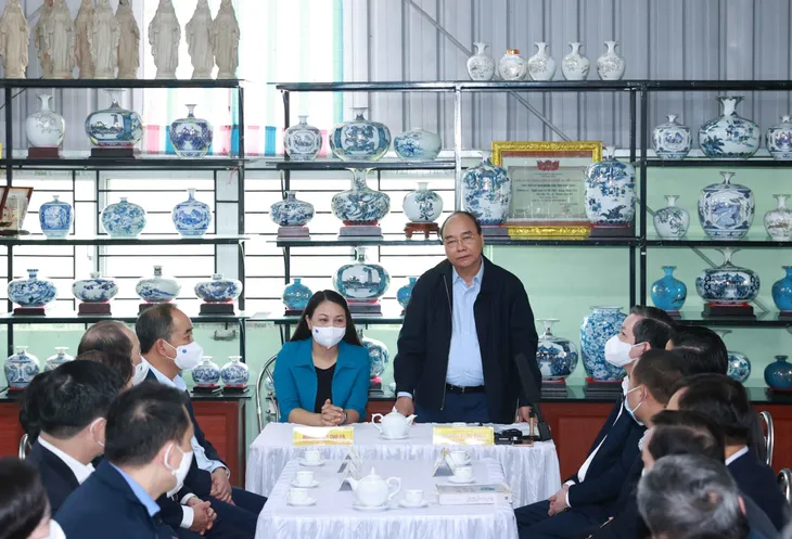 Chủ tịch nước Nguyễn Xuân Phúc thăm hai hợp tác xã tiêu biểu tại Ninh Bình - Ảnh 1. Chủ tịch nước Nguyễn Xuân Phúc thăm hai hợp tác xã tiêu biểu tại Ninh Bình - Ảnh 1.
