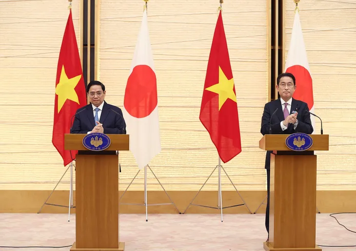 Tuyên bố chung Việt Nam - Nhật Bản nhân chuyến thăm của Thủ tướng - Ảnh 1. Tuyên bố chung Việt Nam - Nhật Bản nhân chuyến thăm của Thủ tướng - Ảnh 1.