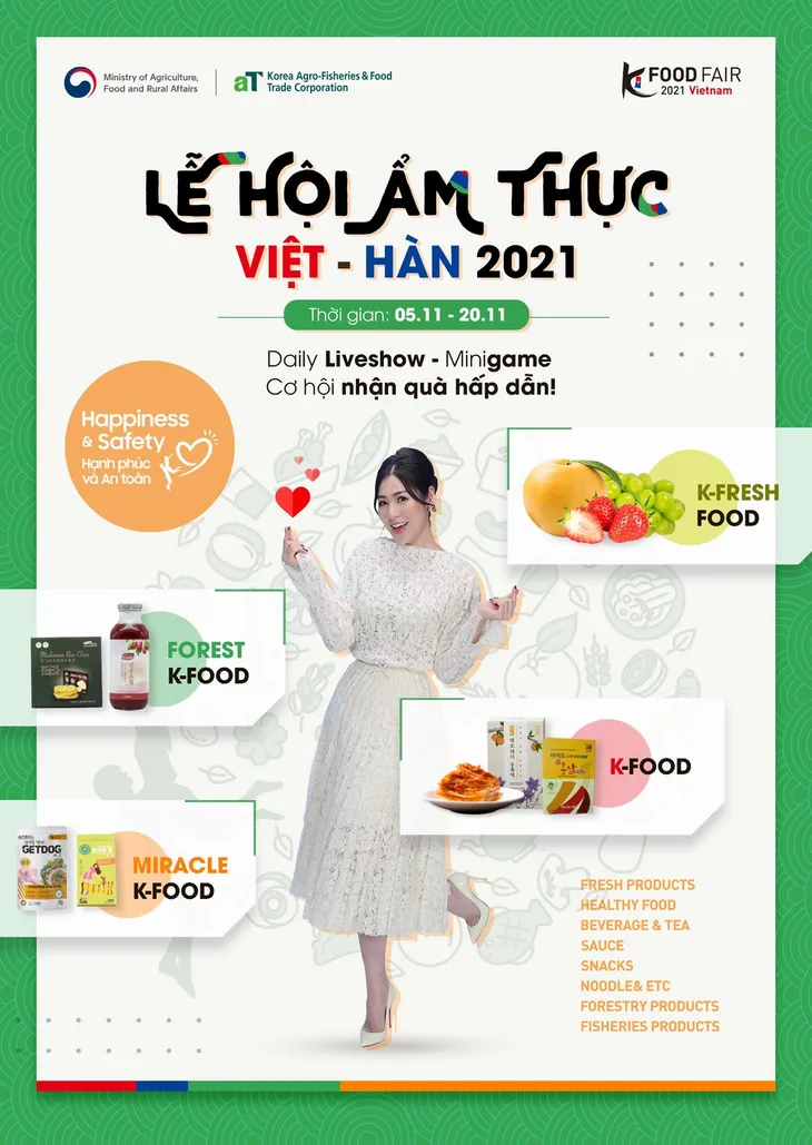 Trải nghiệm các sản phẩm nông nghiệp của Hàn Quốc tại Hội chợ K-food - Ảnh 1. Trải nghiệm các sản phẩm nông nghiệp của Hàn Quốc tại Hội chợ K-food - Ảnh 1.