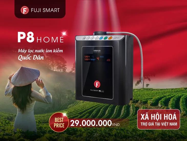 Tập đoàn Fuji Nhật ra mắt máy lọc nước ion kiềm Fuji Smart P8 Home - Ảnh 2. Tập đoàn Fuji Nhật ra mắt máy lọc nước ion kiềm Fuji Smart P8 Home - Ảnh 2.