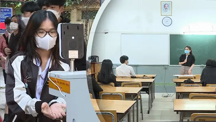 TP Hồ Chí Minh: Học sinh đến trường chuẩn bị học trực tiếp - Ảnh 1. TP Hồ Chí Minh: Học sinh đến trường chuẩn bị học trực tiếp - Ảnh 1.