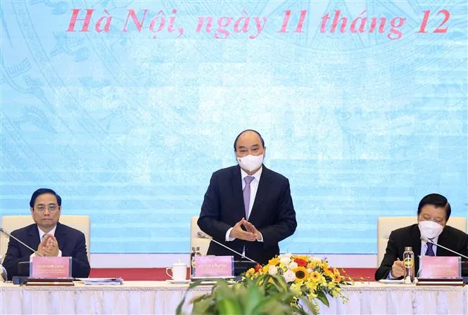 Chủ tịch nước Nguyễn Xuân Phúc chủ trì hội thảo về Nhà nước pháp quyền xã hội chủ nghĩa - Ảnh 1. Chủ tịch nước Nguyễn Xuân Phúc chủ trì hội thảo về Nhà nước pháp quyền xã hội chủ nghĩa - Ảnh 1.