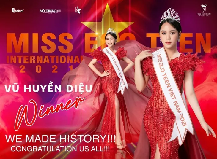 Việt Nam đăng quang Miss Eco Teen International 2021 - Ảnh 2. Việt Nam đăng quang Miss Eco Teen International 2021 - Ảnh 2.