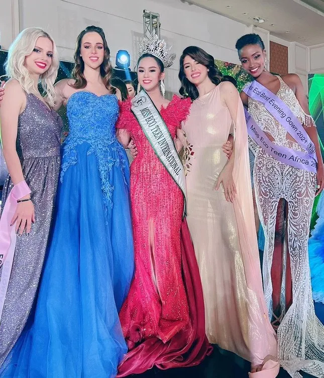 Việt Nam đăng quang Miss Eco Teen International 2021 - Ảnh 1. Việt Nam đăng quang Miss Eco Teen International 2021 - Ảnh 1.