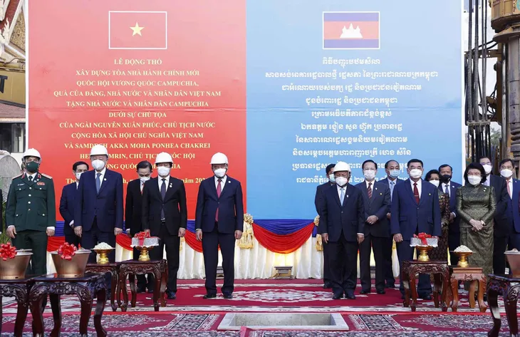 Chủ tịch nước hội kiến Chủ tịch Quốc hội Campuchia - Ảnh 1. Chủ tịch nước hội kiến Chủ tịch Quốc hội Campuchia - Ảnh 1.