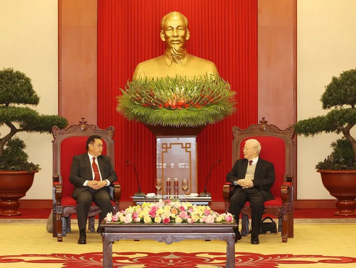 Việt Nam luôn ủng hộ mạnh mẽ và toàn diện công cuộc đổi mới của Lào - Ảnh 1. Việt Nam luôn ủng hộ mạnh mẽ và toàn diện công cuộc đổi mới của Lào - Ảnh 1.