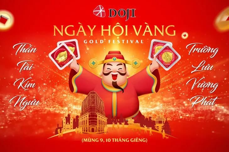 Cơ hội trúng ngay hàng chục lượng vàng trong “Ngày hội Vàng” tại DOJI Tower - Ảnh 1. Cơ hội trúng ngay hàng chục lượng vàng trong “Ngày hội Vàng” tại DOJI Tower - Ảnh 1.