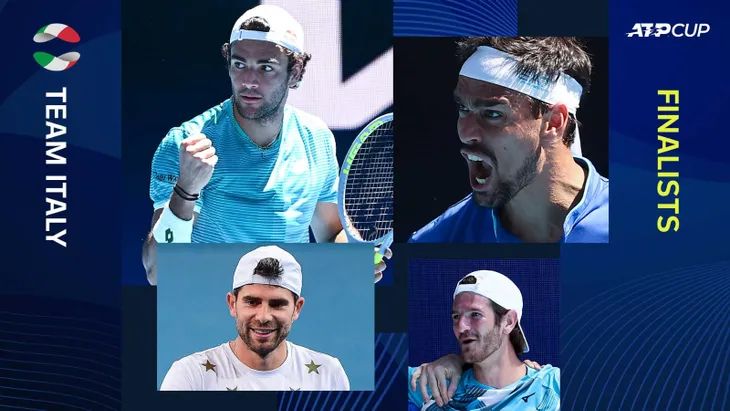 ATP Cup: ĐT Nga và ĐT Italia giành quyền vào chung kết - Ảnh 2. ATP Cup: ĐT Nga và ĐT Italia giành quyền vào chung kết - Ảnh 2.