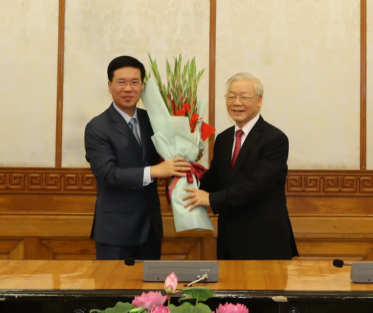 Tổng Bí thư, Chủ tịch nước Nguyễn Phú Trọng trao Quyết định phân công Ủy viên Bộ Chính trị - Ảnh 3. Tổng Bí thư, Chủ tịch nước Nguyễn Phú Trọng trao Quyết định phân công Ủy viên Bộ Chính trị - Ảnh 3.