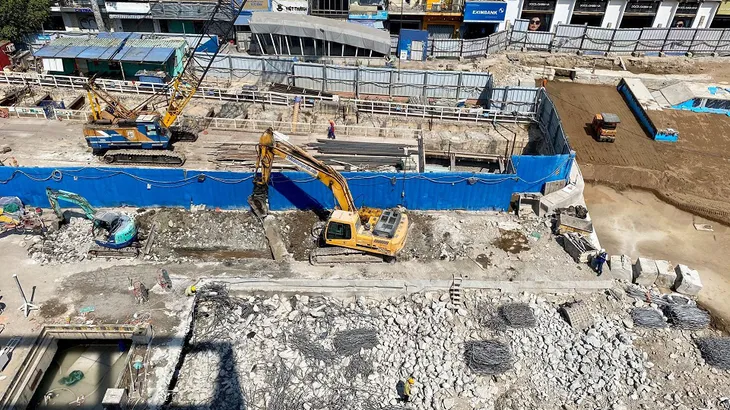 TP Hồ Chí Minh: Hoàn thành tái lập mặt bằng đường Lê Lợi trước ngày 30/4 - Ảnh 1. TP Hồ Chí Minh: Hoàn thành tái lập mặt bằng đường Lê Lợi trước ngày 30/4 - Ảnh 1.
