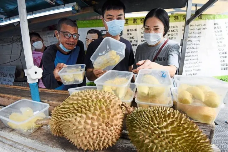 Sầu riêng Malaysia rớt giá vì COVID-19 - Ảnh 2. Sầu riêng Malaysia rớt giá vì COVID-19 - Ảnh 2.