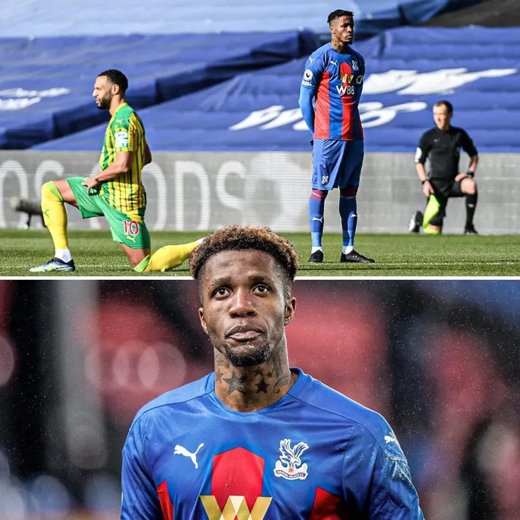 Wilfried Zaha là cầu thủ đầu tiên ở Premier League không quỳ trước trận đấu - Ảnh 1. Wilfried Zaha là cầu thủ đầu tiên ở Premier League không quỳ trước trận đấu - Ảnh 1.