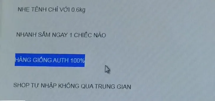 Hàng giả tràn lan trên nhiều sàn thương mại điện tử - Ảnh 1. Hàng giả tràn lan trên nhiều sàn thương mại điện tử - Ảnh 1.