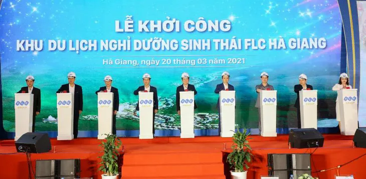 Khởi công Khu du lịch nghỉ dưỡng sinh thái FLC Hà Giang - Ảnh 1. Khởi công Khu du lịch nghỉ dưỡng sinh thái FLC Hà Giang - Ảnh 1.