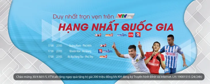 Vòng 6 V-League; Vòng 2 Hạng nhất Quốc gia tiếp tục sôi động trên VTVcab - Ảnh 2.