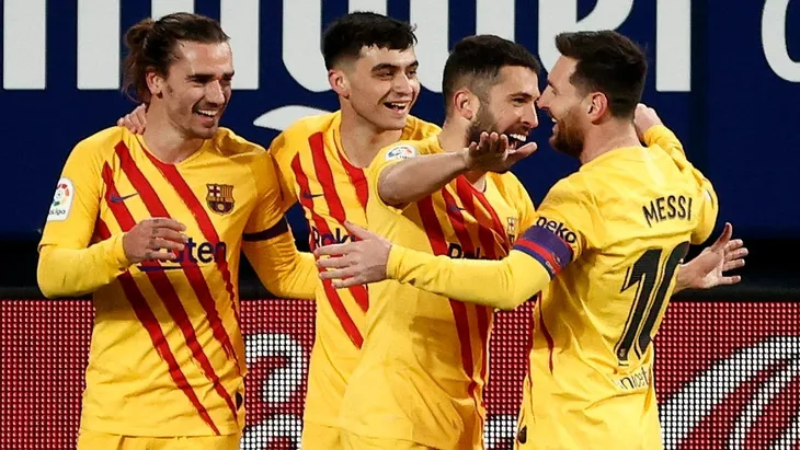 Osasuna 0-2 Barcelona: Leo Messi lập cú đúp kiến tạo, Barca thắng dễ Osasuna - Ảnh 1. Osasuna 0-2 Barcelona: Leo Messi lập cú đúp kiến tạo, Barca thắng dễ Osasuna - Ảnh 1.