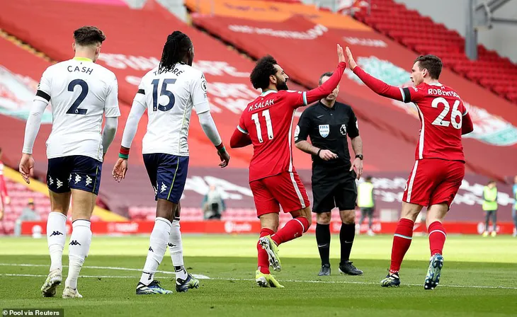 Liverpool 2-1 Aston Villa: Ngược dòng vất vả, Liverpool bám sát top 4 - Ảnh 2. Liverpool 2-1 Aston Villa: Ngược dòng vất vả, Liverpool bám sát top 4 - Ảnh 2.