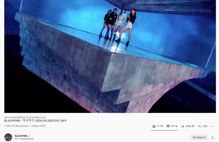 Kênh YouTube của Blackpink vượt mốc 60 triệu lượt theo dõi - Ảnh 2. Kênh YouTube của Blackpink vượt mốc 60 triệu lượt theo dõi - Ảnh 2.