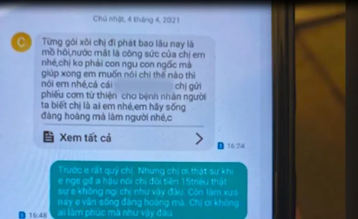 Môi giới quyên góp ủng hộ người bệnh rồi vòi tiền cảm ơn - Ảnh 1. Môi giới quyên góp ủng hộ người bệnh rồi vòi tiền cảm ơn - Ảnh 1.