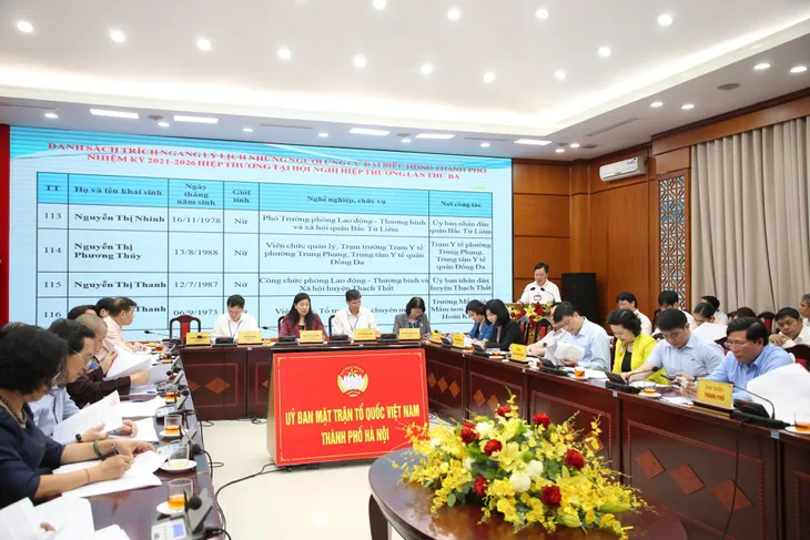 Hà Nội có 160 người đủ tiêu chuẩn ứng cử đại biểu Hội đồng nhân dân Thành phố - Ảnh 2. Hà Nội có 160 người đủ tiêu chuẩn ứng cử đại biểu Hội đồng nhân dân Thành phố - Ảnh 2.
