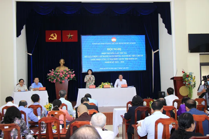 TP Hồ Chí Minh lập danh sách 38 người ứng cử đại biểu Quốc hội - Ảnh 1. TP Hồ Chí Minh lập danh sách 38 người ứng cử đại biểu Quốc hội - Ảnh 1.