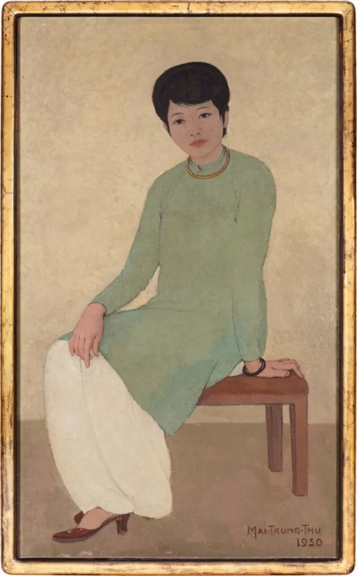 Bức họa Portrait de Mademoiselle Phuong giá 3,1 triệu USD có gì đặc biệt? - Ảnh 1. Bức họa Portrait de Mademoiselle Phuong giá 3,1 triệu USD có gì đặc biệt? - Ảnh 1.