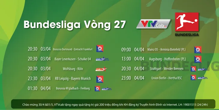Chung kết sớm Bundesliga trực tiếp trên ON Sports/VTVcab - Ảnh 2. Chung kết sớm Bundesliga trực tiếp trên ON Sports/VTVcab - Ảnh 2.