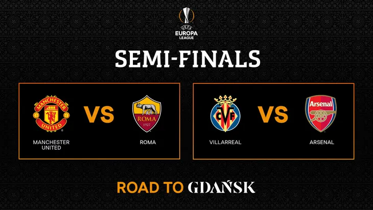 Lịch thi đấu bán kết Europa League đêm nay: Villarreal - Arsenal, Man Utd - Roma - Ảnh 1. Lịch thi đấu bán kết Europa League đêm nay: Villarreal - Arsenal, Man Utd - Roma - Ảnh 1.