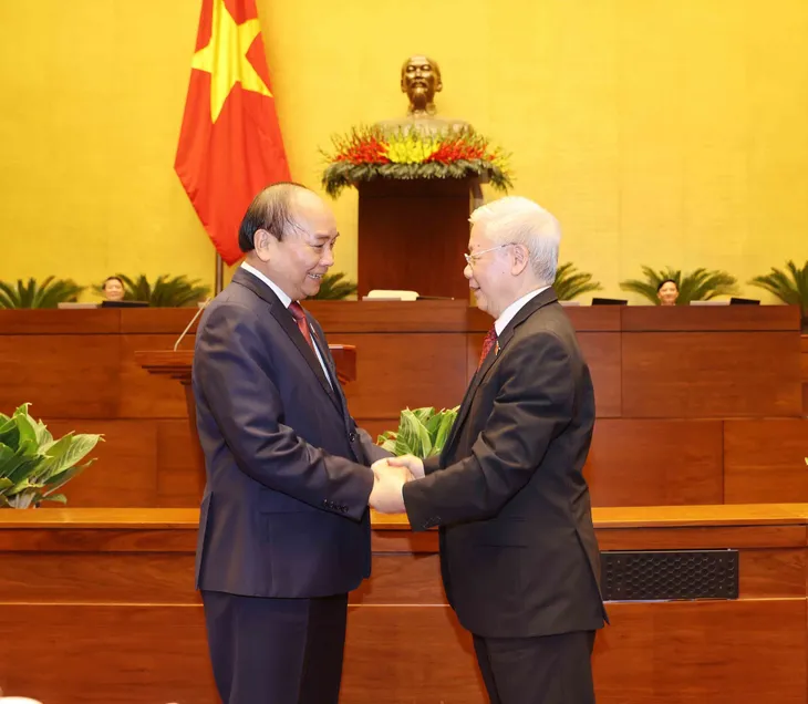 Tân Chủ tịch nước Nguyễn Xuân Phúc: Đảng và Nhà nước ta luôn sát cánh cùng Nhân dân - Ảnh 1. Tân Chủ tịch nước Nguyễn Xuân Phúc: Đảng và Nhà nước ta luôn sát cánh cùng Nhân dân - Ảnh 1.