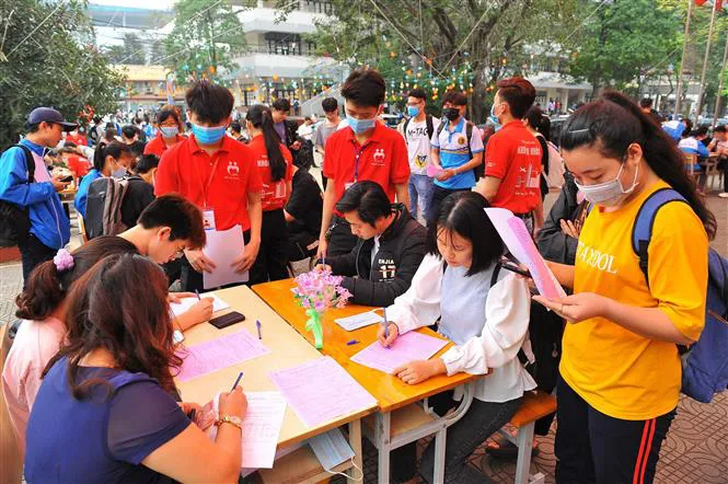 Không khí ngày hội thanh niên hiến máu tình nguyện năm 2021 - Ảnh 1. Không khí ngày hội thanh niên hiến máu tình nguyện năm 2021 - Ảnh 1.