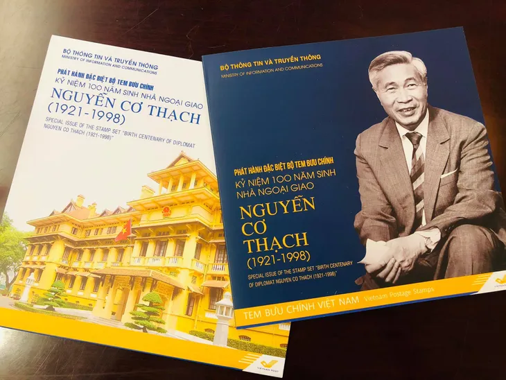 Phát hành đặc biệt bộ tem kỷ niệm 100 năm sinh nhà ngoại giao Nguyễn Cơ Thạch - Ảnh 4. Phát hành đặc biệt bộ tem kỷ niệm 100 năm sinh nhà ngoại giao Nguyễn Cơ Thạch - Ảnh 4.