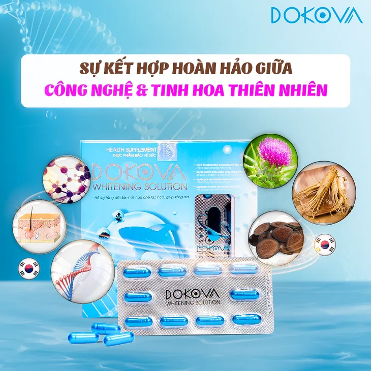 Dokova - Sự kết hợp giữa thành phần thiên nhiên và công nghệ trắng da Hàn Quốc - Ảnh 2. Dokova - Sự kết hợp giữa thành phần thiên nhiên và công nghệ trắng da Hàn Quốc - Ảnh 2.