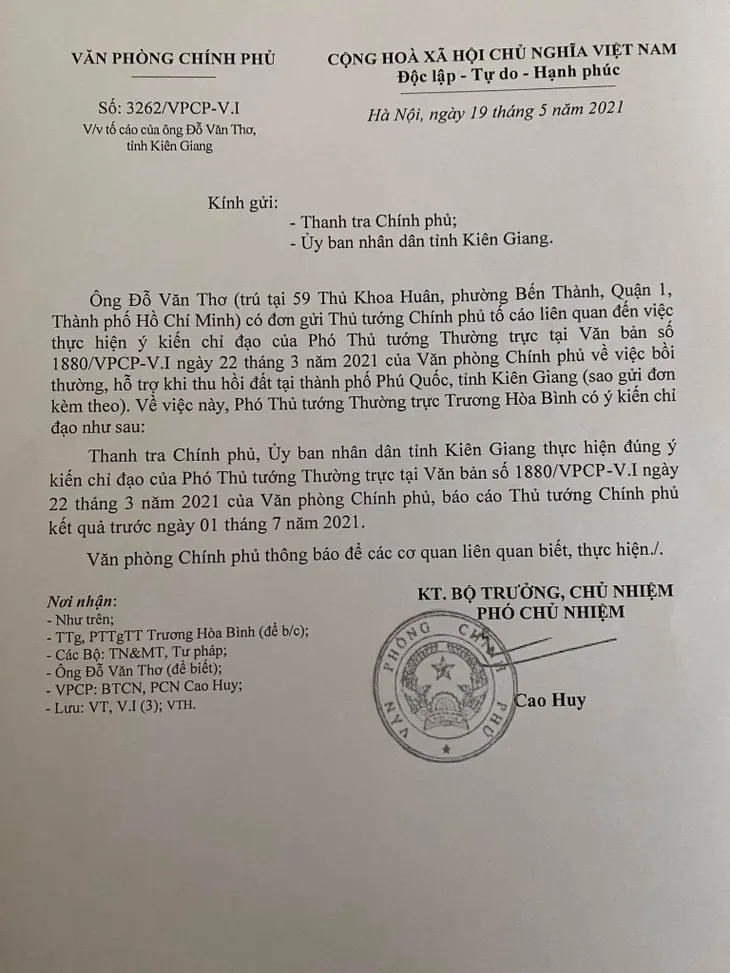 Giải quyết bồi thường, thu hồi đất tại TP. Phú Quốc theo đúng quy định - Ảnh 1. Giải quyết bồi thường, thu hồi đất tại TP. Phú Quốc theo đúng quy định - Ảnh 1.