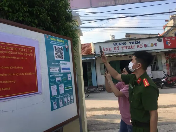 Hình ảnh bầu cử gắn liền với 5K phòng, chống dịch COVID-19 - Ảnh 11. Hình ảnh bầu cử gắn liền với 5K phòng, chống dịch COVID-19 - Ảnh 11.