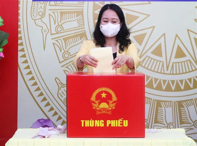 vna_potal_pho_chu_tich_nuoc_vo_thi_anh_xuan_bo_phieu_tai_thanh_pho_long_xuyen_an_giang_5456266 vna_potal_pho_chu_tich_nuoc_vo_thi_anh_xuan_bo_phieu_tai_thanh_pho_long_xuyen_an_giang_5456266