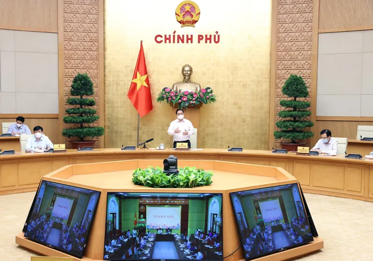 Thủ tướng Phạm Minh Chính: Huy động tổng lực, phải đẩy lùi dịch COVID-19 tại Bắc Giang và Bắc Ninh - Ảnh 5. Thủ tướng Phạm Minh Chính: Huy động tổng lực, phải đẩy lùi dịch COVID-19 tại Bắc Giang và Bắc Ninh - Ảnh 5.