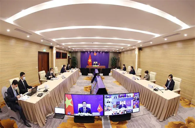 Thủ tướng Phạm Minh Chính đưa ra 6 giải pháp quan trọng tại Phiên thảo luận của Hội nghị P4G 2030 - Ảnh 1. Thủ tướng Phạm Minh Chính đưa ra 6 giải pháp quan trọng tại Phiên thảo luận của Hội nghị P4G 2030 - Ảnh 1.