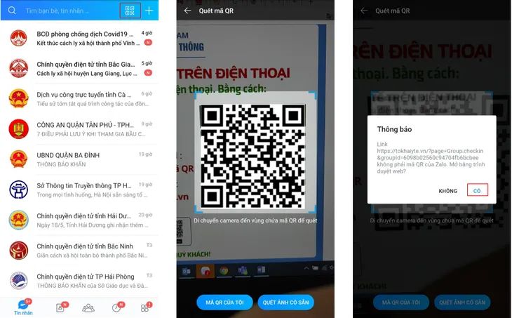 Nhận mã QR tờ khai y tế qua Zalo giúp giảm thao tác chụp màn hình - Ảnh 2. Nhận mã QR tờ khai y tế qua Zalo giúp giảm thao tác chụp màn hình - Ảnh 2.