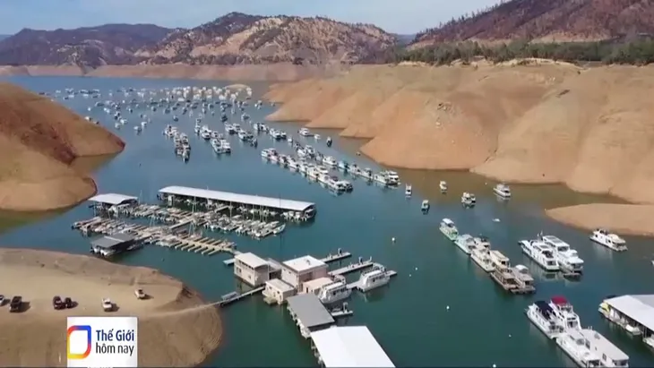 Mực nước các hồ chứa giảm mạnh, bang California đối mặt với hạn hán cực đoan - Ảnh 2. Mực nước các hồ chứa giảm mạnh, bang California đối mặt với hạn hán cực đoan - Ảnh 2.