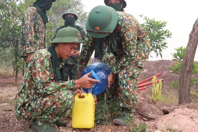 Lửa bùng cháy trở lại ở những cánh rừng của Thừa Thiên Huế - Ảnh 5. Lửa bùng cháy trở lại ở những cánh rừng của Thừa Thiên Huế - Ảnh 5.