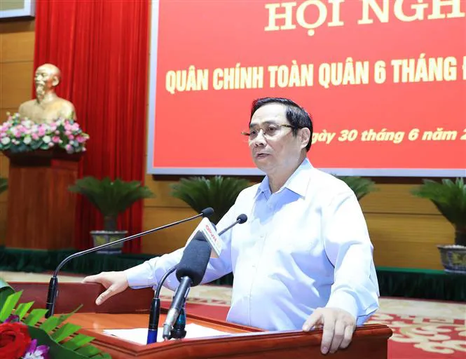 Thủ tướng dự Hội nghị Quân chính toàn quân 6 tháng đầu năm - Ảnh 1. Thủ tướng dự Hội nghị Quân chính toàn quân 6 tháng đầu năm - Ảnh 1.