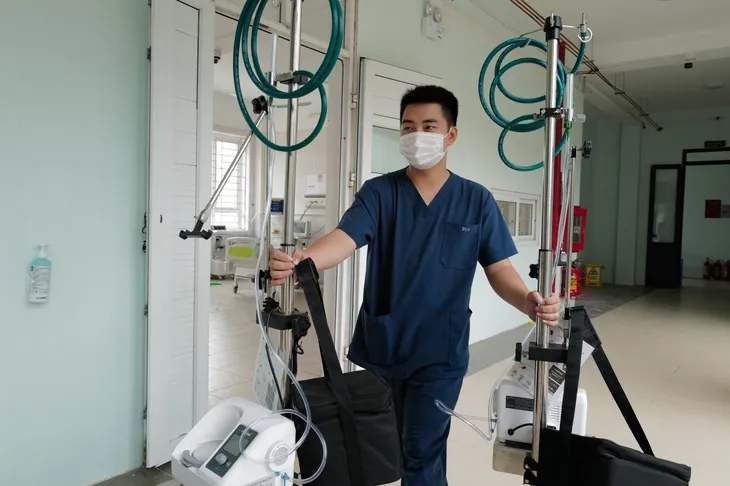 Cận cảnh Trung tâm Hồi sức tích cực điều trị COVID-19 hiện đại nhất miền Bắc tại Bắc Giang - Ảnh 5.