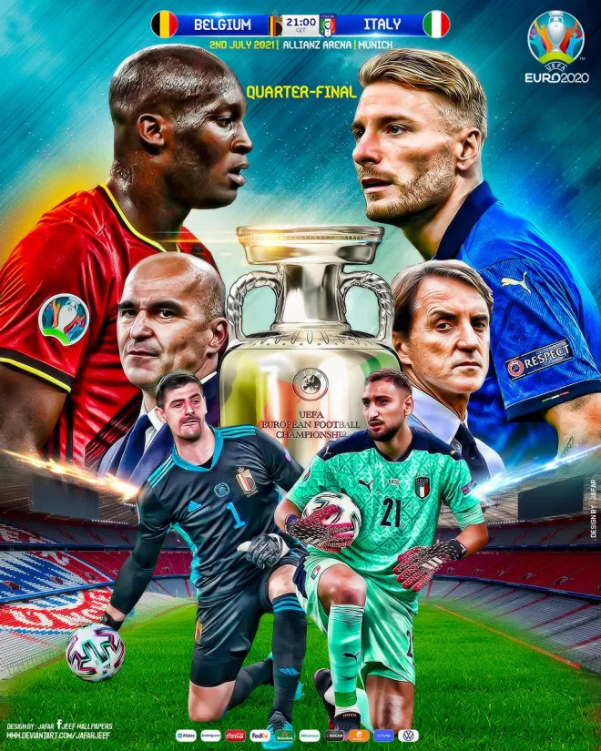Bỉ vs Italia: Cuộc gặp thượng đỉnh của bóng đá tấn công | Tứ kết EURO 2020, 2h00 ngày 3/7 trực tiếp trên VTV3, VTV9 và VTVGo - Ảnh 3. Bỉ vs Italia: Cuộc gặp thượng đỉnh của bóng đá tấn công | Tứ kết EURO 2020, 2h00 ngày 3/7 trực tiếp trên VTV3, VTV9 và VTVGo - Ảnh 3.