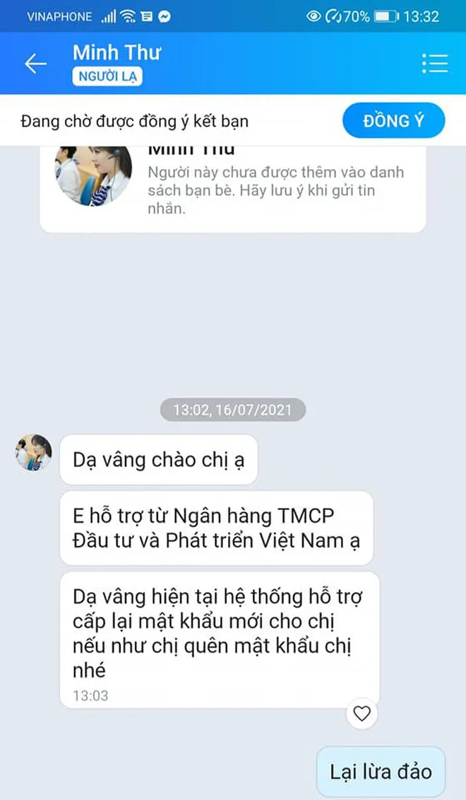 Nghe điện thoại của người mạo danh là nhân viên ngân hàng, mất luôn 108 triệu đồng - Ảnh 3. Nghe điện thoại của người mạo danh là nhân viên ngân hàng, mất luôn 108 triệu đồng - Ảnh 3.