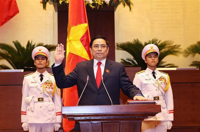 Ông Phạm Minh Chính được bầu làm Thủ tướng Chính phủ nhiệm kỳ mới - Ảnh 3. Ông Phạm Minh Chính được bầu làm Thủ tướng Chính phủ nhiệm kỳ mới - Ảnh 3.