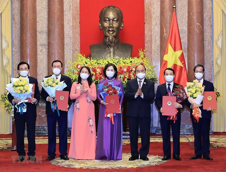 Chủ tịch nước trao quyết định bổ nhiệm các thành viên Chính phủ nhiệm kỳ 2021-2026 - Ảnh 4. Chủ tịch nước trao quyết định bổ nhiệm các thành viên Chính phủ nhiệm kỳ 2021-2026 - Ảnh 4.