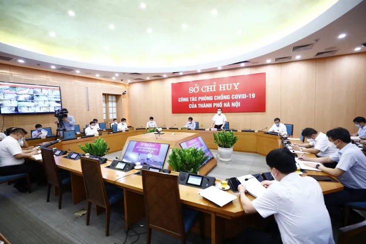 Chủ tịch UBND TP Hà Nội: Địa bàn nguy cơ cao được áp dụng biện pháp mạnh hơn Chỉ thị 17 - Ảnh 2. Chủ tịch UBND TP Hà Nội: Địa bàn nguy cơ cao được áp dụng biện pháp mạnh hơn Chỉ thị 17 - Ảnh 2.