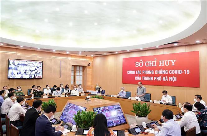 Chủ tịch nước: Phải bảo vệ được Hà Nội an toàn trước đại dịch COVID-19 - Ảnh 2. Chủ tịch nước: Phải bảo vệ được Hà Nội an toàn trước đại dịch COVID-19 - Ảnh 2.
