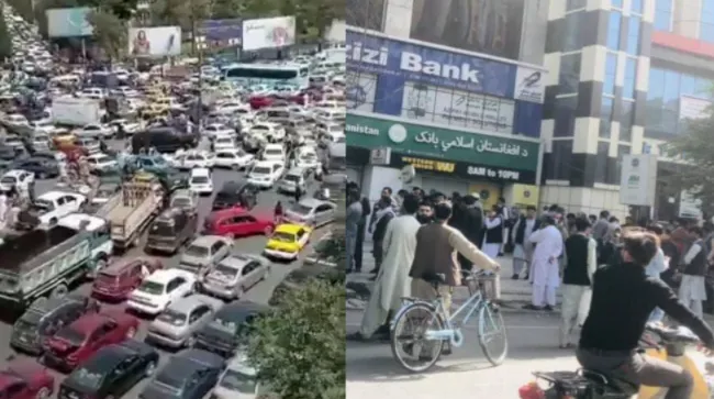 Chính phủ Afghanistan sụp đổ, sân bay thủ đô Kabul hỗn loạn vì dòng người di tản - Ảnh 2. Chính phủ Afghanistan sụp đổ, sân bay thủ đô Kabul hỗn loạn vì dòng người di tản - Ảnh 2.